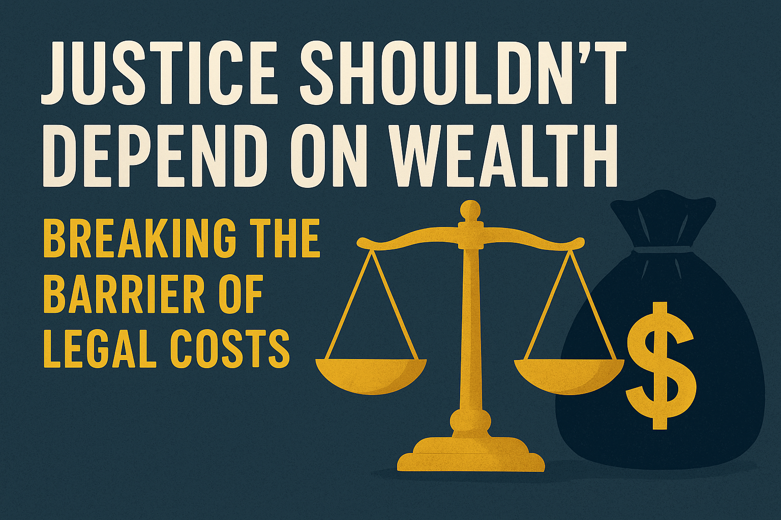 Justice Shouldn’t Depend on Wealth: Breaking the Barrier of Legal Costs